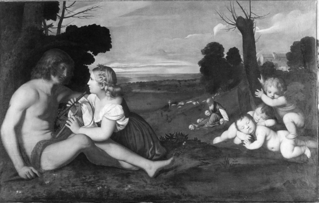 le tre et&agrave; dell'uomo (dipinto) by Salvi Giovan Battista detto Sassof